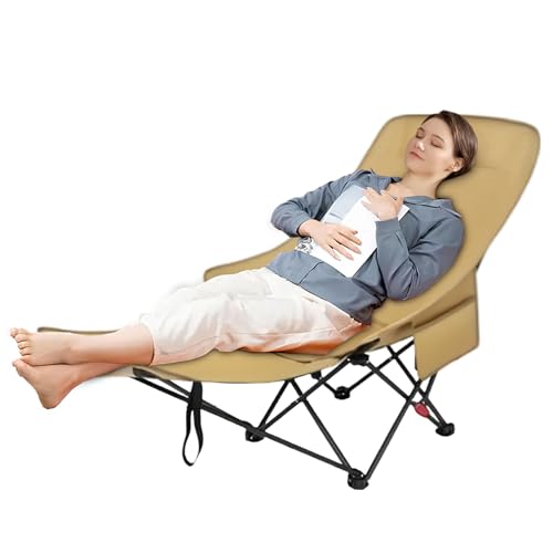 Klappstuhl Camping | Tragbarer Wanderruhesitz - Lounge Sessel Mit Hoher Rückenlehne Und Fußstütze Für Pool Rasen Grillfeste Angeln Picknick Camping Wanderung von Generic