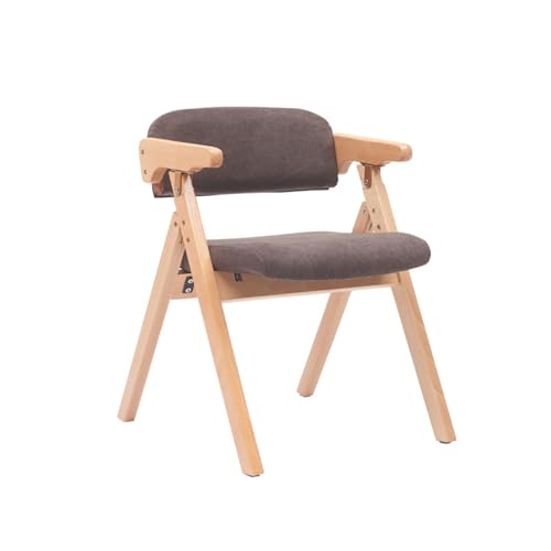Klappstuhl mit Armlehnen, Mid-Century-klappstühle, Gepolsterte Sitzfläche und Rückenlehne, Keine Montage Erforderlich, Geeignet für Küche, Wohnzimmer, Party, Arbeitszimmer(Purple) von Generic