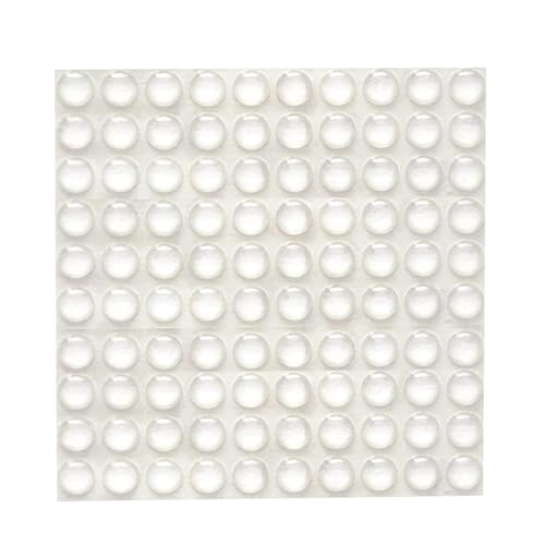Klare Silikon-Türschläger - 50pcs/100pcs Kabinett Bumper Pads | Transparente Klebestopfen für Wand, Schubladen, Schränke, Bilderrahmen und Glasstopfen - Wandschutz vor Türknospen von Generic