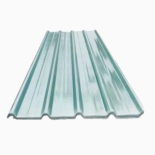 Klare Wandblech Dachblech,Wellblech Dachplatten, 1.20mm Dicke Tageslichtplatte, Glasfaserplatte, Regenfeste UV-Schutzplatte, Dachpaneele, Für Garagen(7Pcs,0.9x0.9m/35x35in) von Generic