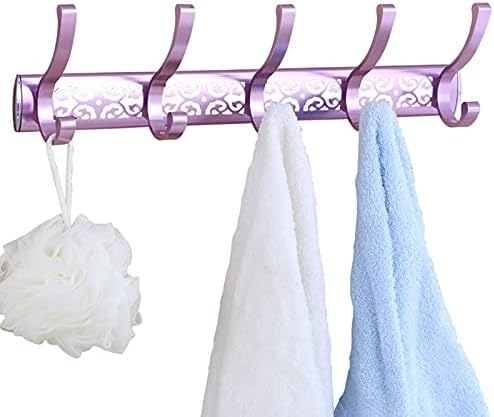 Kleiderhaken Für Wand Hohl Geschnitzte Kleiderhaken Mit Metallschrauben Wandgarderobe Für Flur Küche Badezimmer Schlafzimmer, Gold, 5 Hooks Kleiderhaken Für Wand Hohl Geschnitzte Kleiderhaken Mit Metallschrauben Wandgarderobe Für Flur Küche Badezimmer Schlafzimmer, Gold, 5 Hooks von Generic