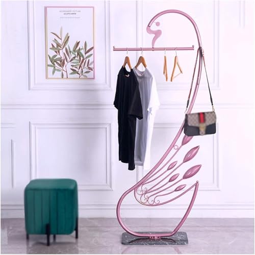 Kleiderständer Std Creative Sw Form Kleiderständer Hger Boden Stding Kleiderständer Orgizer Hger Std Für Mäntel Kleidung Hdbags, Rose Gold Kleiderständer Std Creative Sw Form Kleiderständer Hger Boden Stding Kleiderständer Orgizer Hger Std Für Mäntel Kleidung Hdbags, Rose Gold von Generic