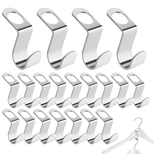 Kleiderverbinderhaken, Kleiderbügelverbinder für Schrank | Stacker Aufbewahrungsstecker aus Edelstahl, Organisation, um Platz zu sparen für Kleidung von l von Generic