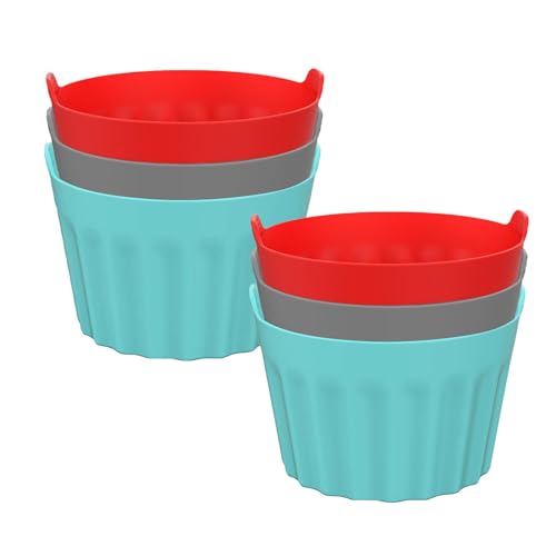 Kleine Form für Luftfritteuse – Ramekins aus Crème Brulée, Eiertopf aus mehreren Teilen, geriffelte Tassen, kleine Schüssel, Luftfritteuse, Silikonform, Muffinbox, Kleine Form für Luftfritteuse – Ramekins aus Crème Brulée, Eiertopf aus mehreren Teilen, geriffelte Tassen, kleine Schüssel, Luftfritteuse, Silikonform, Muffinbox, von Generic