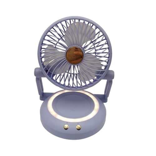 Kleine Leise Schreibtischventilatoren,Tragbarer Kühlventilator Leise Für Den Schreibtisch | Wiederaufladbar Klappbar Schwenkend Luftkühler Für Kinder Frauen Schreibtisch Wohnung Schlafzimmer Camping R von Generic