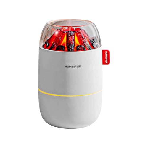 Kleine Luftbefeuchter für Schlafzimmer, Schreibtisch Luftbefeuchter - Raumbefeuchter Flame Design, Wassertank 280 ml, leiser Tisch-Luftbefeuchter, Luftbefeuchter a Kleine Luftbefeuchter für Schlafzimmer, Schreibtisch Luftbefeuchter - Raumbefeuchter Flame Design, Wassertank 280 ml, leiser Tisch-Luftbefeuchter, Luftbefeuchter a von Generic
