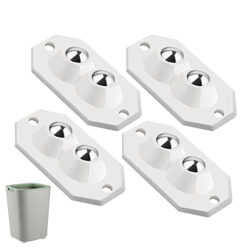 Kleine Wurfräder, winzige drehbare , 4 x selbstklebende Doppelperlen-Startrollen, Schieber, 360 Grad drehbar, für die Küche von Generic