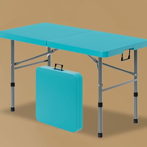 Kleiner Computertisch Erforderlich Klapptisch moderner Schreibtisch im schlichten Stil für das Homeoffice Keine Montage(Blue) von Generic