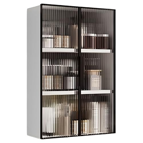 Kleiner Hängeschrank Keine Bohrlöcher Erforderlich Küchenoberschrank Ohne Rückwand Open Compartment Geeignet für Badezimmer, Über der Toilette(50 * 15 * 75cm) von Generic
