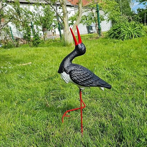 Kleiner Schwarz Storch Figur H: 57cm Klapperstorch Gartenfigur Statue Skulptur Kleiner Schwarz Storch Figur H: 57cm Klapperstorch Gartenfigur Statue Skulptur von Generic