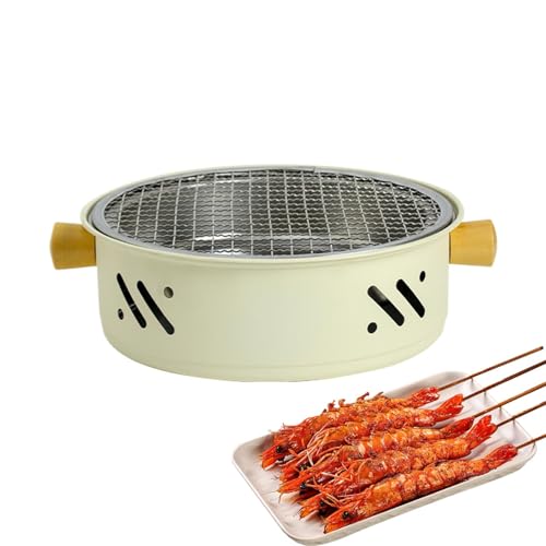 Tischgrill, Haushaltsgrill | Tragbarer Holzkohlegrill, Elektrogrill, koreanischer Campinggrill Antihaft Rauchfrei Haushaltsgeräte für Tisch von Generic