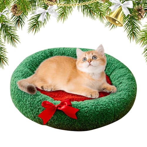 Kleines Haustierbett, Weihnachtsbett für Katzen, Weihnachtsbett für Katzen, Hundebett mit Tiefschlaf, Schlafmatte für Katzen für drinnen und draußen Kleines Haustierbett, Weihnachtsbett für Katzen, Weihnachtsbett für Katzen, Hundebett mit Tiefschlaf, Schlafmatte für Katzen für drinnen und draußen von Generic