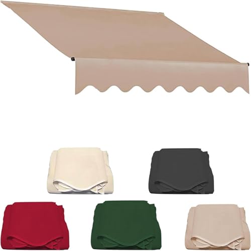 Klemmmarkise Sonnenschutz Ersatzstoff,Manuelle Einziehbare Ersatz Markisenbespannung,2.5m/2m/3.5m/3/4m,Hochdichtes Polyester 320 g/m²,Camel,4m Klemmmarkise Sonnenschutz Ersatzstoff,Manuelle Einziehbare Ersatz Markisenbespannung,2.5m/2m/3.5m/3/4m,Hochdichtes Polyester 320 g/m²,Camel,4m von Generic
