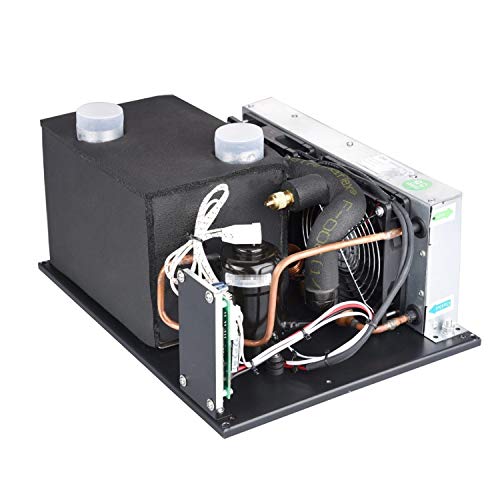 Klimaanlage 12V Compact Kühlsysteme mit Miniatur-Dreh Kompressor - for Elektrofahrzeug-Chiller Wasserspender Gefrierschrank Elektronik Kühlmodul DIY (12V, 1.9cc) Klimagerät von Generic