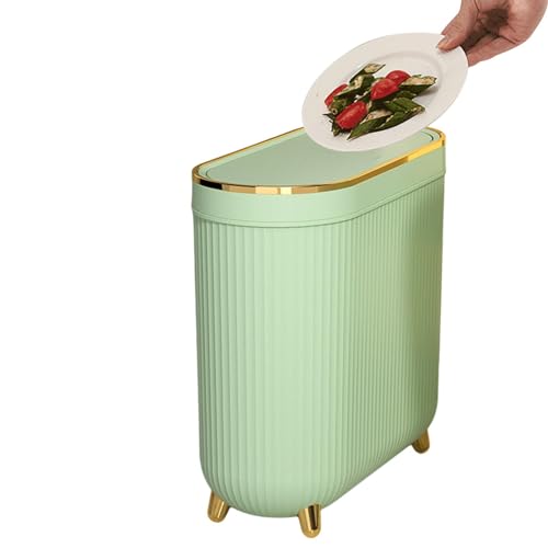 Kloeimer Slim - Toilettenmülleimer Slim | Papiermülleimer Badezimmer | Platzsparender Slim Abfalleimer mit Deckel, Kompakter Badmülleimer für Abfälle von max Kloeimer Slim - Toilettenmülleimer Slim | Papiermülleimer Badezimmer | Platzsparender Slim Abfalleimer mit Deckel, Kompakter Badmülleimer für Abfälle von max von Generic
