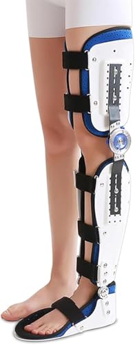 Kniegelenk Feste Beinstütze, Verstellbare Post-op-wegfahrsperre, Atmungsaktive Oberschenkel-Knie-knöchel-fußstützen-orthese, Für Die Postoperative Rehabilitation Von Beinfrakturen, Right, L Kniegelenk Feste Beinstütze, Verstellbare Post-op-wegfahrsperre, Atmungsaktive Oberschenkel-Knie-knöchel-fußstützen-orthese, Für Die Postoperative Rehabilitation Von Beinfrakturen, Right, L von Generic