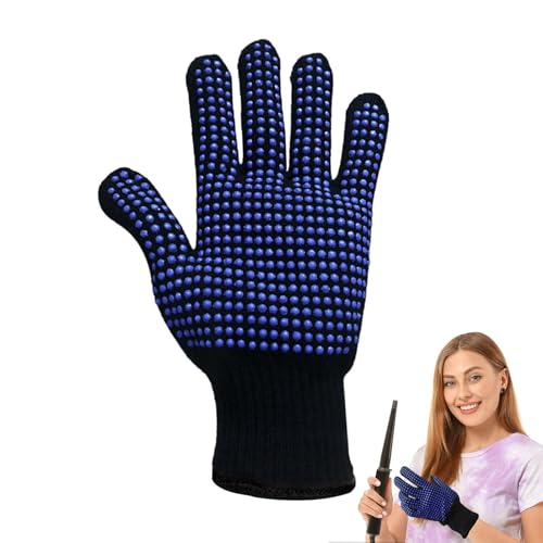 Kochhandschuhe hitzebeständig – hitzebeständige Handschuhe für das Grillen in der Küche, Hitzehandschuhe für das Haarstyling | Multifunktionale Küchenhandschuhe, rutschfeste Ofenhandschuhe zum Backen, von Generic