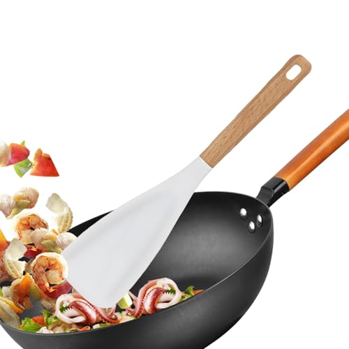 Kochlöffel – Silikonlöffel zum Kochen, Multifunktions-Rührlöffel, hitzebeständig, antihaftbeschichtet, mit Holzgriff zum Kochen, Backen und Servieren, antihaftbeschichtete Bratpfanne Kochlöffel – Silikonlöffel zum Kochen, Multifunktions-Rührlöffel, hitzebeständig, antihaftbeschichtet, mit Holzgriff zum Kochen, Backen und Servieren, antihaftbeschichtete Bratpfanne von Generic