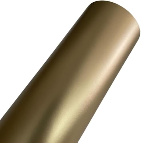 Kohlefaser Wrap Matt Gold Metallic Vinyl Wrap Film Holografischer Spiegel Chrom Gold Car Wrapping Folie Rolle Selbstklebender Aufkleber Aufkleber Auto Vinyl Wrap, Brushed Metallic, 20cm x 152cm Kohlefaser Wrap Matt Gold Metallic Vinyl Wrap Film Holografischer Spiegel Chrom Gold Car Wrapping Folie Rolle Selbstklebender Aufkleber Aufkleber Auto Vinyl Wrap, Brushed Metallic, 20cm x 152cm von Generic