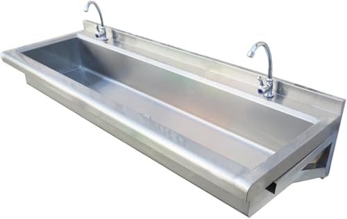 Kommerzielles Handwaschbecken, Gewerbliches Utility-waschbecken Aus Edelstahl Mit Wasserhahn Und Sieb, Spart Platz Küchenspüle Wandmontiertes Wäschewaschbecken, 100×40CM Kommerzielles Handwaschbecken, Gewerbliches Utility-waschbecken Aus Edelstahl Mit Wasserhahn Und Sieb, Spart Platz Küchenspüle Wandmontiertes Wäschewaschbecken, 100×40CM von Generic