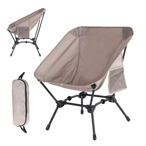 Kompakter Klappstuhl, Tragbarer Kompaktstuhl für den Außenbereich,Klappbarer Campingstuhl für den Außenbereich - Outdoor-Klappstuhl aus 600D Oxford-Stoff für Wanderer, Rucksacktouristen, Abenteurer un von Generic