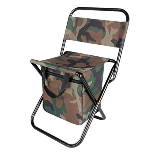 Kompakter integrierter Stuhl mit kühlerem Fach, Faltbarer Fischereihocker, tragbar für Camping-, Jagd- und Reisennutzung Camouflage Color von Generic