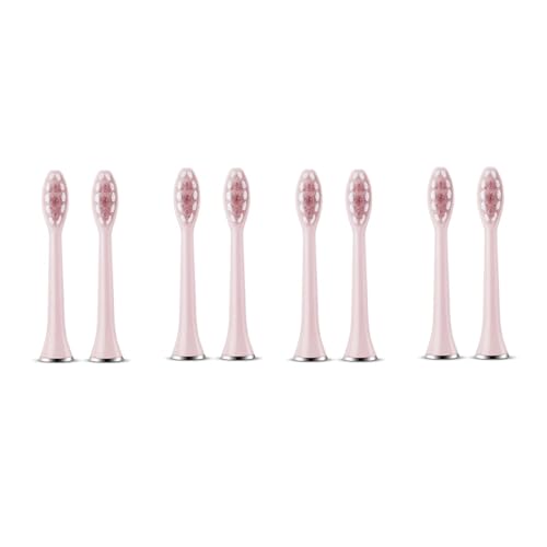 Kompatibel Mit SUBORT S7 Bürstenköpfen Super Sonic Elektrische Zahnbürste Zubehör Ersatzzahnbürstenköpfe(8 pink Brush Head) von Generic