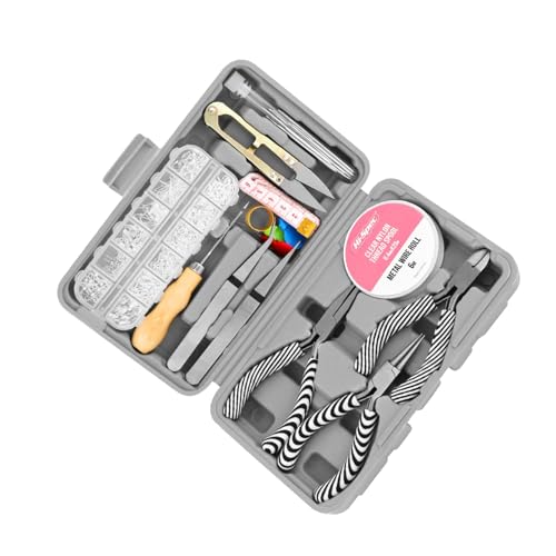 Komplettes Schmuckzangen-Set - Zangenset für die Reparatur von handgefertigten Schmuckperlen | Hochwertiges Handwerks-Set für Schmuck mit tragbarem Proge-Werkzeug von Generic