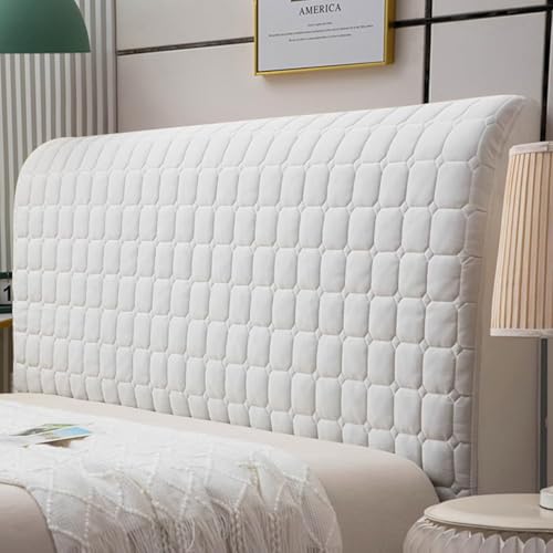 Kopfbrettabdeckung, weiche Teleskop-Kopfteilabdeckung: staubdestf und waschbar(White,1.8m) von Generic