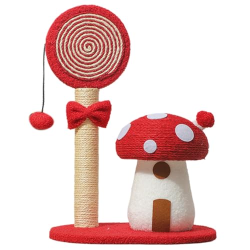 Kratzturm für Pilz-Katzen - interaktive Katzenkletterflamme, Pilzkratzer | Kratzstäbe der Sisalplatine, stabile Sisalstangen mit Design, Gr Kratzturm für Pilz-Katzen - interaktive Katzenkletterflamme, Pilzkratzer | Kratzstäbe der Sisalplatine, stabile Sisalstangen mit Design, Gr von Generic
