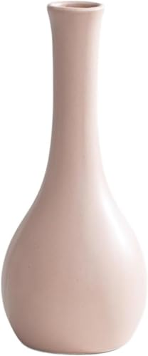 Kreative Einfache Vase Moderne Keramikvase Zuhause Wohnzimmer Vase Dekorative Orment Top Vase Indoor Vase, A Matte Pink, Taille Unique von Generic