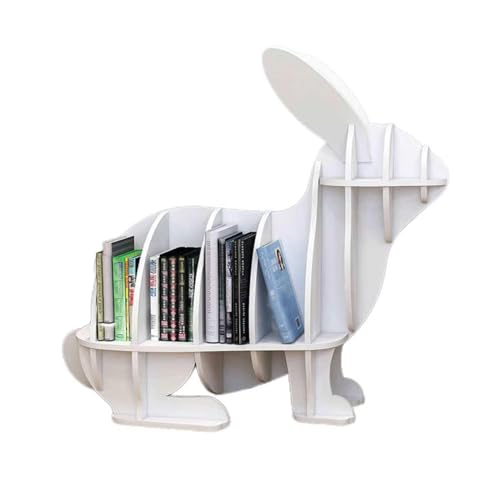 Kreatives Bücherregal for Kinder, Bücherregal aus Holz mit Tiermotiv, Dekoration for das Kinderzimmer oder Zeitschriftenständer for das Wohnzimmer, Arbeitszimmer, Schlafzimmer(Color2,L) von Generic