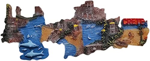 Kreta Griechenland Kühlschrankmagnet Kühlschrankmagnet Dekoration Magnet Aufkleber Souvenir Harz Handwerk von Generic