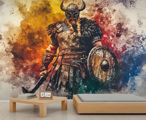 Krieger Tapete Abstrakte Tapete Bunte Wandtapete Wandbilder für Wände Retro Tapeten für Schlafzimmer Wohnzimmer Poster 490 X 350 cm Krieger Tapete Abstrakte Tapete Bunte Wandtapete Wandbilder für Wände Retro Tapeten für Schlafzimmer Wohnzimmer Poster 490 X 350 cm von Generic