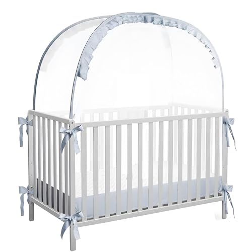 Krippenabdeckung Krippenabdeckung, Krippenabdeckung | Crib Extender Pop-Up aus atmungsaktivem Netzgewebe, Bettschutz für Kinderbettschutz von Generic