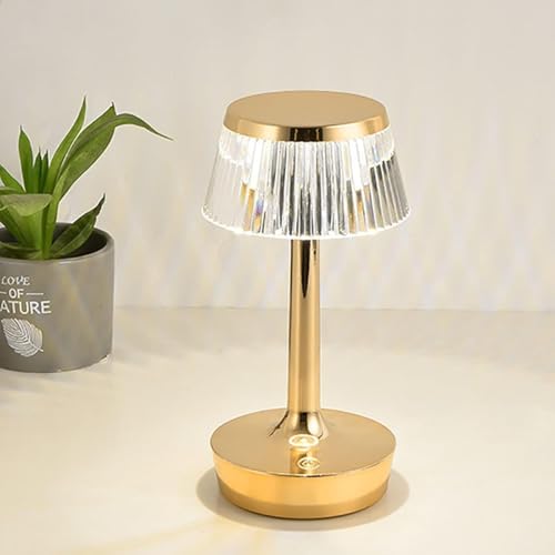 Kristall-tischlampe, Touch-Control-nachttischlampe, 3-farbig Dimmbar, USB-wiederaufladbare Schreibtischleuchte Für Dekoratives Restaurant-Wohnzimmer, Champagne Kristall-tischlampe, Touch-Control-nachttischlampe, 3-farbig Dimmbar, USB-wiederaufladbare Schreibtischleuchte Für Dekoratives Restaurant-Wohnzimmer, Champagne von Generic