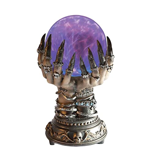 Kristallkugel-Halloween-Dekoration – himmlische Kristallkugel mit Hexenhänden, Neuheit Plasma-Kugel-Nachtlichter für Schlafzimmer, Wohnzimmer, Geschenk für Freunde, Eltern von Generic