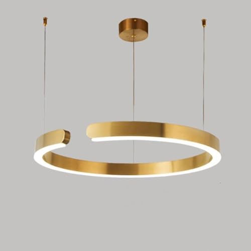 Kronleuchter, 15,7"/23,6" Moderne Led-Pendelleuchten, Kreis-Hängelampe, 3-Farbiger Dimmbalken-Kronleuchter, Höhenverstellbare Luxus-Pendelleuchte, Kücheninsel-Schlafzimmer-Beleuchtungskörper/D/60 cm Kronleuchter, 15,7"/23,6" Moderne Led-Pendelleuchten, Kreis-Hängelampe, 3-Farbiger Dimmbalken-Kronleuchter, Höhenverstellbare Luxus-Pendelleuchte, Kücheninsel-Schlafzimmer-Beleuchtungskörper/D/60 cm von Generic