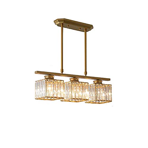 Kronleuchter, Eleganter E27-Kristallleuchter – Luxuriöse Hängende Deckenleuchte Für Wohnzimmer, Schlafzimmerd Esszimmer/Den./3 Kopf von Generic