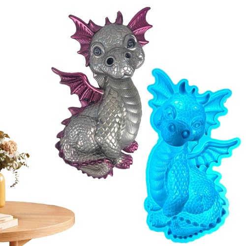 Kuchenform - 3d Drachenform Silikonform für -es -selbst -Handwerk - Harz Form 3D Canving Dekoration Tier Epoxy Harz Form Drachenform Silikon Drachenform Craft Dekoration Kuchenform - 3d Drachenform Silikonform für -es -selbst -Handwerk - Harz Form 3D Canving Dekoration Tier Epoxy Harz Form Drachenform Silikon Drachenform Craft Dekoration von Generic