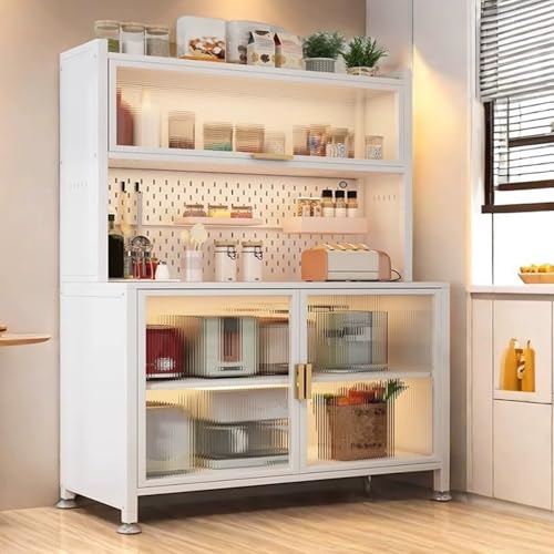 KüChenbüFfetschrank, KüChenvorratsschrank Mit 250 Kg Tragkraft, Vorratsschrank Mit Arbeitsplatte von Generic