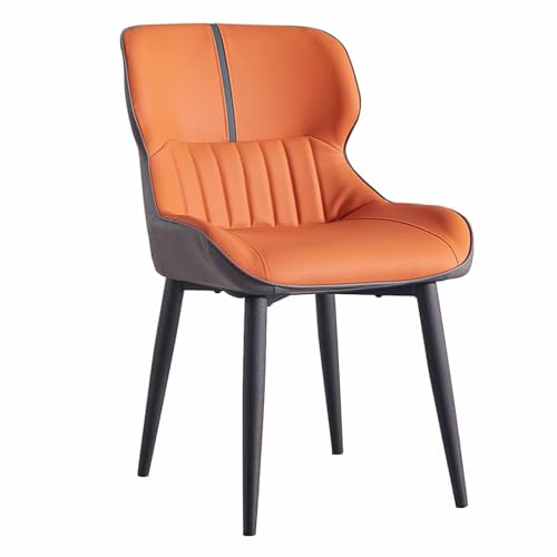 Küche Esszimmerstuhl Kunstleder Schlafzimmer Freizeitstuhl mit Rückenlehne und Metallbeinen Küche Esszimmerstuhl Kunstleder Schlafzimmer Freizeitstuhl mit Rückenlehne und Metallbeinen von Generic