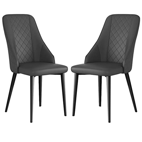 Küchen-Esszimmerstühle, 2er-Set, importierter Kunstleder-Seitenstuhl, Wohnzimmer-Lounge-Thekenstühle, stabile Metallbeine aus Kohlenstoffstahl Küchen-Esszimmerstühle, 2er-Set, importierter Kunstleder-Seitenstuhl, Wohnzimmer-Lounge-Thekenstühle, stabile Metallbeine aus Kohlenstoffstahl von Generic
