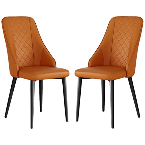Küchen-Esszimmerstühle, 2er-Set, importierter Kunstleder-Seitenstuhl, Wohnzimmer-Lounge-Thekenstühle, stabile Metallbeine aus Kohlenstoffstahl Küchen-Esszimmerstühle, 2er-Set, importierter Kunstleder-Seitenstuhl, Wohnzimmer-Lounge-Thekenstühle, stabile Metallbeine aus Kohlenstoffstahl von Generic