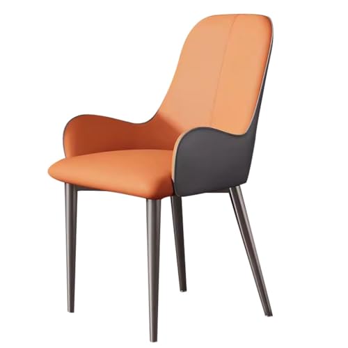 Küchen-Esszimmerstühle, Moderne PU-Leder-Stühle mit hoher Rückenlehne, gepolsterter weicher Sitz, Wohnzimmer-Theken-Loungesessel von Generic