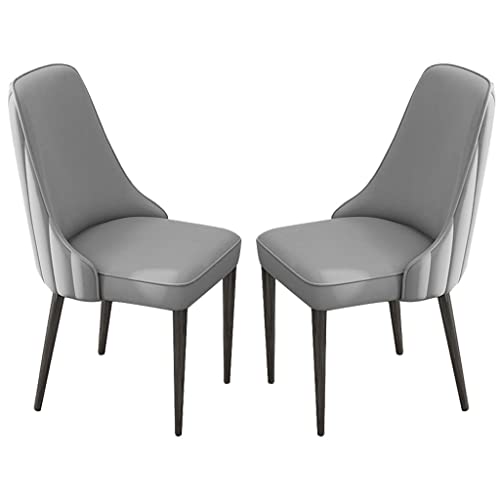 Küchen-Esszimmerstühle 2er-Set, moderner Schreibtischstuhl aus PU-Leder mit hoher Rückenlehne, gepolsterter weicher Sitzfläche, stabile Beine aus Eisenkunstmetall Küchen-Esszimmerstühle 2er-Set, moderner Schreibtischstuhl aus PU-Leder mit hoher Rückenlehne, gepolsterter weicher Sitzfläche, stabile Beine aus Eisenkunstmetall von Generic
