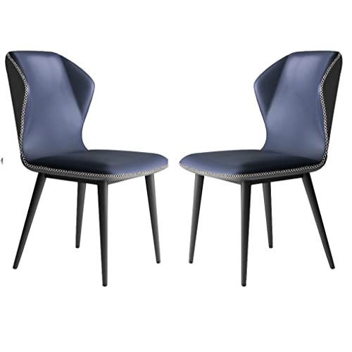 Küchen-Esszimmerstühle aus PU-Leder, 2er-Set mit Stuhlbeinen aus Kohlenstoffstahl für Büro, Lounge, Esszimmer, Schlafzimmer von Generic