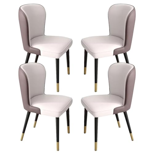 Küchen-Esszimmerstuhl-Set mit 4 Holzbeinen, Wohnzimmer-Lounge-Thekenstühle, modernes PU-Leder, hohe Rückenlehne, gepolsterter weicher Sitz Küchen-Esszimmerstuhl-Set mit 4 Holzbeinen, Wohnzimmer-Lounge-Thekenstühle, modernes PU-Leder, hohe Rückenlehne, gepolsterter weicher Sitz von Generic