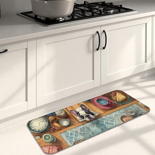 Küchenmatten für den Boden, künstlerisches Hunde-Design, gemütlich, gepolstert, rutschfest, dekorativ, für Küchenspüle, Esszimmer, 40,6 x 129,9 cm Küchenmatten für den Boden, künstlerisches Hunde-Design, gemütlich, gepolstert, rutschfest, dekorativ, für Küchenspüle, Esszimmer, 40,6 x 129,9 cm von Generic