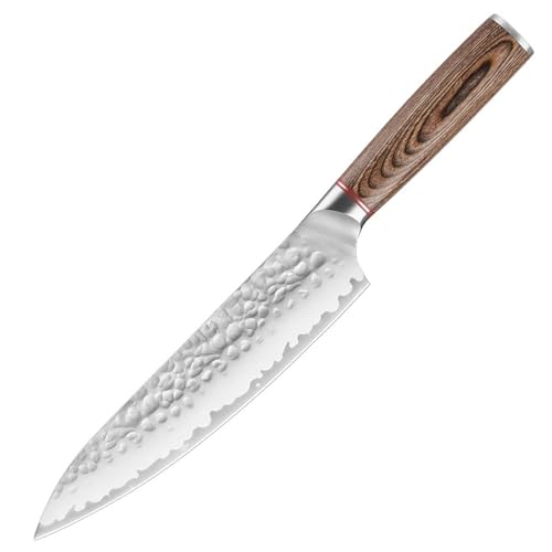 Küchenmesser-Set Super Value 1-7-teilig Edelstahl-Imitation Damaskus Handgefertigtes Schneiden Schälen Universalwerkzeuge(Chef Knife) von Generic